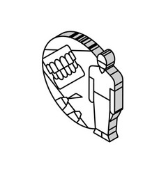 Dental Technician Mold Isometric Icon