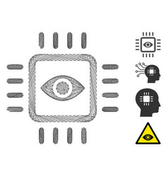 Hatched Bionic Vision Chip Mesh