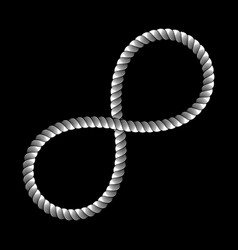 Infinity Symbol Made From Rope Sign Logo Knot