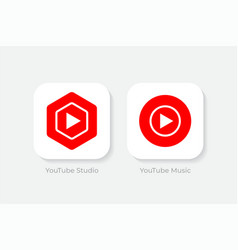 Youtube Studio And Music Logos