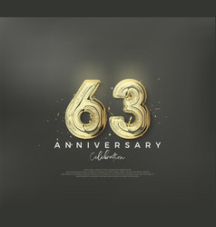 63rd Anniversary Number To Celebrate A Birthday