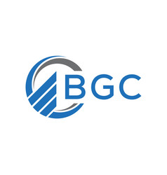 Bgc Flat Accounting Logo Design On White