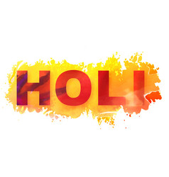 Happy Holi Background With Colorful Text Splash