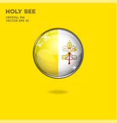 Holy See Flag 3d Buttons