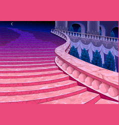 Palace Stairs At Midnight