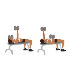 Single Arm Alternating Dumbbell Flat Bench Press