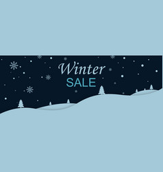 Winter Sale Offer Header Background