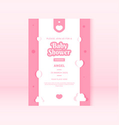 Baby Invitation Card Design Background