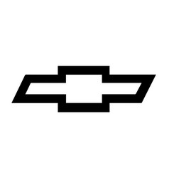 Chevrolet Brand Logo Car Symbol Black Design