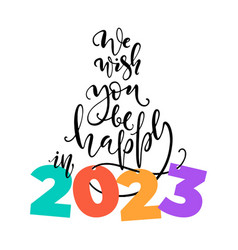 Happy New Year Lettering Template Modern