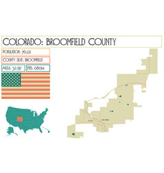 Large And Detailed Map Of Broomfield County In