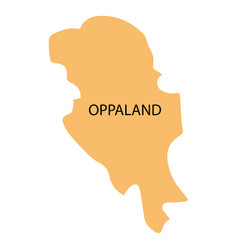 Oppland County Map