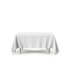 Table With Tablecloth Art Banner White Background