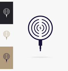 Wireless Charging Connector Icon Set