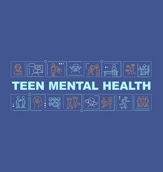 Adolescent Mental Health And Wellbeing Word