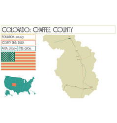 Large And Detailed Map Of Chaffee County In