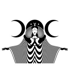 Magical Triple Goddess Priestess Gothic Woman