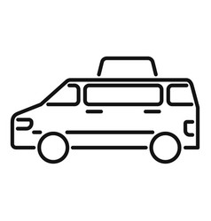 Book Taxi Bus Icon Outline Airport