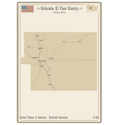 Map Of El Paso County In Colorado