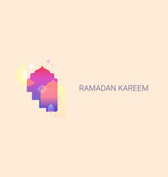 Ramadan Kareem Design In Modern Art Style