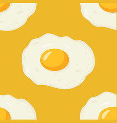 Seamless Pattern With Flat Fried Egg