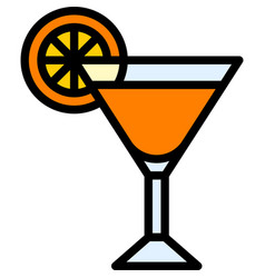 Sidecar Cocktail Icon Alcoholic Mixed Drink