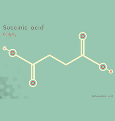 Infographic Molecule Succinic Acid