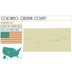 Large And Detailed Map Of Cheyenne County In