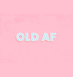 Old Af Candy Cane Font Block Letter Typography