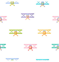 Cute Childrens Seamless Pattern With Planes