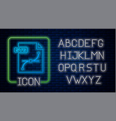 Glowing Neon Svg File Document Download