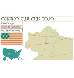 Large And Detailed Map Of Clear Creek County In