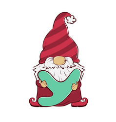 Cute Gnome Holding A Letter Y For Christmas