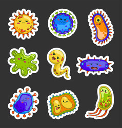 Kawaii Bacteria And Viruses Characters