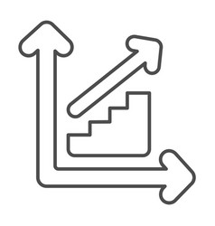 Ladder Growth Chart With Steps Going Up And Arrow