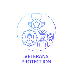 Veterans Protection Concept Icon