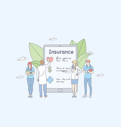 Health Insurance Online Concept