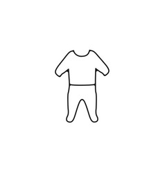 Pajama Icon Baby Thin Line Icon