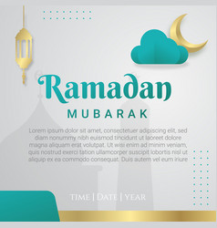 Ramadan Mubarak Social Media Post Design