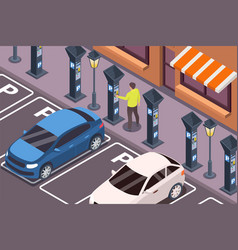 Self Parking Isometric Composition