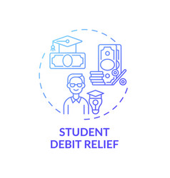 Student Debt Relief Concept Icon