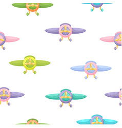 Cute Childrens Seamless Pattern With Planes