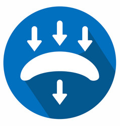 Icon Of Contact Lens - Long Shadow Style