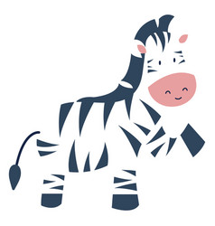 Cute Zebra Animal Flat