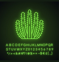 Organ Pipe Cactus Neon Light Icon