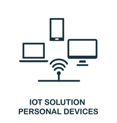 Personal Devices Icon Monochrome Sign From Iot