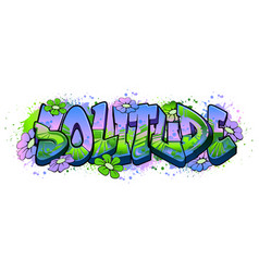 Solitude In Graffiti Art