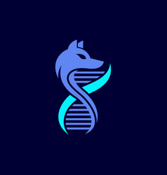 Wolf Dna Creative Logo Design