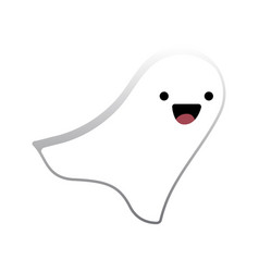 Ghost On White Background Funny White Phantom