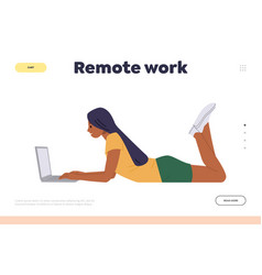 Remote Work Landing Page Design Template